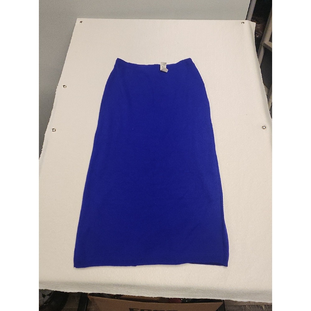 VTG Profiles 100% Acrylic Purple Tone Pencil Skirt Size L New Old Stock